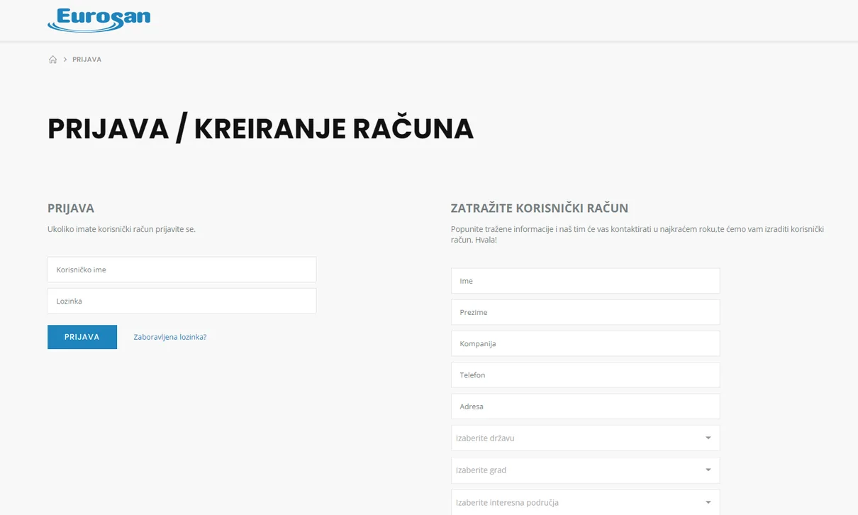 Kako se registrirati - korak 1
